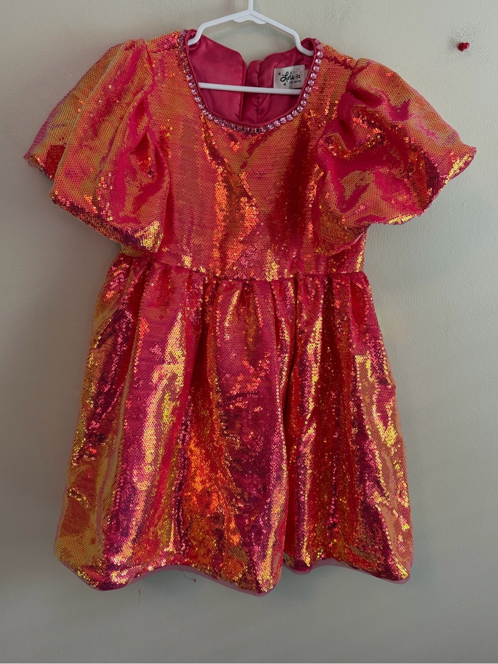 Lola + the Boys Sparkle Sequin Party Dress